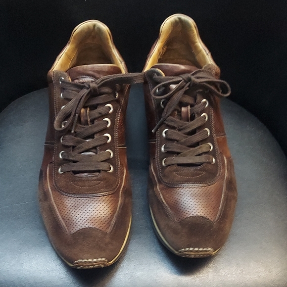 Magnanni Other - MAGNANNI Brown Leather Sneakers Men's Size 13